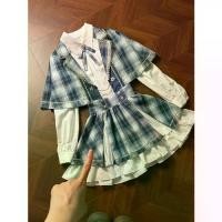 ราคา ชุดคอสเพลย์สไตล์ไอดอลญี่ปุ่นสุดหวานแบบคอลเลจ: เสื้อคลุม, ผ้าคลุมไหล่, เสื้อเชิ้ต, กระโปรงสั้น ชุดสามชิ้น (1734403029781743182)