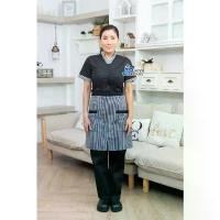 ราคา เสื้อเชิ้ต แขนสั้น สาบนอก สีดำ แต่งปก ปลายแขน ลายสก๊อตขาว-ดำ มีบริการเก็บปลายทาง (1733844786047190406)