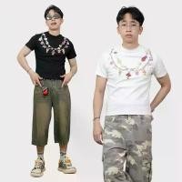 ราคา CHAINEE T-shirt เสื้อยืดแขนสั้นทรงพอดีตัว ตัวสั้น baby tee เฟียส เสื้อเชิ้ต ฮาวาย โบว์ หลัง (1734431990465070194)