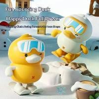 ราคา Wind Up Skipping Duck Toy Cute Cartoon Design Elastic Band Powered Interactive Kids Christmas Gift (1733939944484538364)