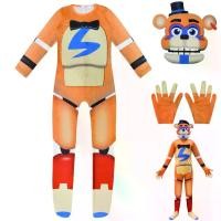 ราคา FNAF at Nights Five Freddy Costume for Kids Suit Tight Cosplay Clothing Halloween Party Role Playing (1733841248675006413)
