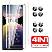 ราคา ฟิล์มกันรอย 4in1 สำหรับ Redmi Note 14 Pro 5G 4G กระจกนิรภัยโค้ง 3D สำหรับ Xiaomi Redmi Note 14 Pro 14Pro Plus (1734340440659559750)