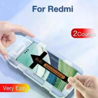 ราคา 2 ชิ้นสำหรับ Xiaomi Redmi Note 13 14 Pro Plus 12 11 Pro + ฟิล์มกระจกนิรภัย Red Mi พร้อมชุดติดตั้ง (1734329600281511329)