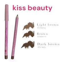 ราคา 2723 ราคาส่งยกกล่อง24ชิ้น ดินสอเขียนคิ้ว Kiss beauty กันน้ำ ติดทนนาน สีสวย ที่เขียนคิ้ว (1734423304473249561)