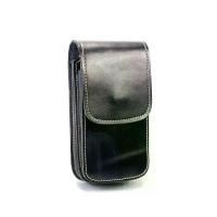 ราคา ซองกันน้ำสำหรับโทรศัพท์Chinatown Leather, Genuine Cowhide Leather Mobile Phone Bag with a Belt, Vertical Style, Fits 2 iPhone 6-7-8 Plus, Dark Brown, Black. (1734426162276500926)