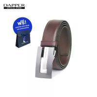 ราคา DAPPER เข็มขัดหนัง Brick Plaque Buckle Leather Belt สีน้ำตาล + DAPPER Gift Bag (1734186020278404279)