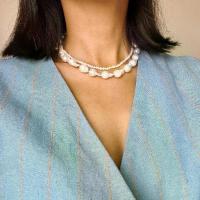 ราคา มุกบาร็อค สร้อยไข่มุกแท้ Baroque Pearl ไข่มุกน้ำจืด มุกใหญ่ทรงแปลก สร้อยออกงาน Tinypearlxoxo N1490 (1734298280922613191)