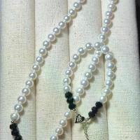 ราคา ชุดเซตไข่มุก shell pearl สีขาว ขนาด8มิล (สร้อยคอ+ข้อมือ)+คริสตัลดำขนาด8มิล (1734056214171518092)