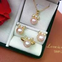 ราคา Pure Natural Freshwater Pearl Runaway Princess Set 2024 New Benefit Three-Piece Set (1733608626403509954)
