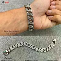 ราคา สร้อยข้อมือเพชรCZ Diamond เลสเงิน เลสข้อมือ เพชรcz กำไลเพชร สแตนเลสแท้100% 316l stainless allacc (1733578509498943044)