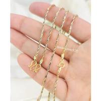 ราคา ขายดี สร้อยคอเงินแท้92.5%Italyชุบ2กษัตริย์ ลายSnake2เกลียวDiamond cut ขนาด 1.5mm (1733671730055644593)