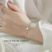ราคา ESCOBAL✨พร้อมส่ง สร้อยข้อมือเงินแท้ Diamond Butterfly กำไลเงินแท้ฝังเพชร กําไลผีเสื้อ สร้อยข้อมือผู้หญิง สร้อยข้อมือเพชร ของขวัญวันครบรอบ ของขวัญให้แฟน (1734252099979937288)