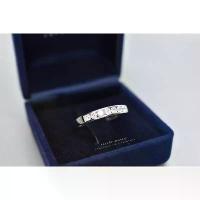 ราคา แหวนแถวประดับเพชรเงินแท้ 925 ชุบเคลือบทองคำขาว ประดับเพชร CZ Swiss Diamond ครึ่งวง [ รุ่น - ] คําแนะนําผลิตภัณฑ์ใหม่ของเดือนนี้ (1733147367857817144)