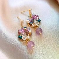 ราคา Silver Needle Purple Crystal Butterfly Earrings New Niche Design Light Luxury High-end Earrings Elegant Versatile Earrings for Women (1734277481318745577)