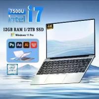 ราคา 2025 Original iIntel Core i7 RAM 12GB+2TB SSD laptop notebook computer 14.1 inch Windows 11 student Ultrabook (1731275274337551629)