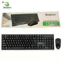 ราคา Bosston คีย์บอร์ดและเมาส์ USB D5200 คุณภาพดี แข็งแรงทนทาน กันน้ำ ใช้งานง่าย รองรับ Windows และ Mac OS ความละเอียด 800dpi สายยาว 150 ซม. (1733303739214366575)