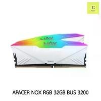 ราคา [COD] [พร้อมส่ง] [จัดส่งทันที] แรม 32GB (16x2GB)// แรม 16*2GB BUS 3200 (RAM PC Apacer NOX RGB DDR4 (16x2) GB BUS 3200) ประกัน Life time (1732195768393370189)