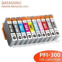 ราคา ตลับหมึกอิงค์เจ็ทสีเข้ากันได้ระดับพรีเมียม, PFI300, 1 ชุด, เข้ากันได้กับเครื่องพิมพ์ Canon imagePROGRAF PRO-300, 10 สี, PFI-300 (1732760195056764707)
