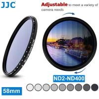 ราคา ฟิลเตอร์ ND, JJC, 58mm, ND2-400 NDV, ฟิลเตอร์ความหนาแน่นเป็นกลางตัวแปร, เข้ากันได้กับเลนส์ Canon EOS 2000D, 1300D, 850D, 800D, 760D, 750D, 200D II, 200D พร้อมเลนส์ชุด EF-S 18-55, (1730422181427906595)