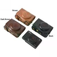 ราคา กระเป๋าหนัง PU สำหรับกล้อง Canon PowerShot SX740 HS / SX740 / SX730 พร้อมสายสะพายไหล่ (1733226097170875588)