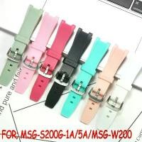 ราคา สายนาฬิกา, ยางเรซิน, กันน้ำ, เหมาะสำหรับ Casio MSG-S200G-1A/5A MSG-W200, อุปกรณ์เสริมนาฬิกาที่เหมาะสม (1732974126958216971)