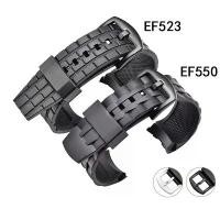 ราคา สายยางสำหรับนาฬิกา Casio Edifice Series EF550/EF523 สายยางสำหรับนาฬิกากีฬาและดำน้ำ รุ่น Casio EF550 (1734403719059572371)