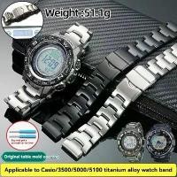 ราคา สายนาฬิกาโลหะผสมไททาเนียม, 18 มม., สำหรับ Casio PROTREK Series PRG260 270 550 PRW-3500 2500 5000, สายนาฬิกาผู้ชาย, รวมอุปกรณ์เสริมและเครื่องมือ, [COD] (1733012953147213644)