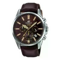 ราคา Casio Edifice Chronograph นาฬิกาข้อมือผู้ชาย สายหนัง รุ่น EFV-510L-5AV (1734440769854538904)