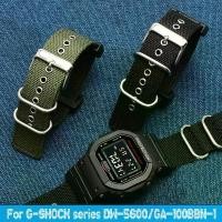 ราคา สายนาฬิกาผ้าใบสำหรับ Casio G‑SHOCK ขนาด 22 มม. สำหรับรุ่น DW‑5600BBN, GW‑M5610 และ GA‑100/GA‑110 ทำจากไนลอนแบบปรับแต่ง พร้อมอะแดปเตอร์ (1734392860572681305)