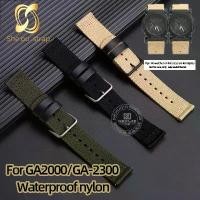 ราคา สายนาฬิกาไนลอน, สำหรับ Casio G-SHOCK GA-2000/GA-2300, สีเขียวทหาร, สีดำ, สีกากี, สายนาฬิกาผ้าใบ, ความกว้าง 24 มม., อุปกรณ์เสริมนาฬิกา (1732770969996592161)