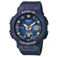 ราคา CASIO รุ่น BABY-G BGA-250-2A2DR BGA-250-2A2 BGA-250 สีน้ำเงิน กรมท่า จอ PINK GOLD สินค้าใหม่ ของแท้ รับประกันศูนย์ CMG (1733173381306943378)
