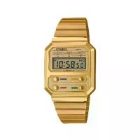 ราคา Casio นาฬิกาข้อมือ Unisex A100WEG-9ADF vintage watch Quartz (1733522156159337607)