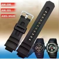 ราคา สายรัดยางสีดำสำหรับ Casio G-shock 4778AW-591/590/5230AWG-M100/101 (1731485741547358975)