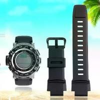 ราคา สายนาฬิกาสปอร์ตยาง, สำหรับ Casio PROTREK PRW-3500/2500/5100 PRG-260/550, สร้อยข้อมือสีดำสำรอง, สายนาฬิกาซิลิโคน 18 มม. (1732754309141660705)