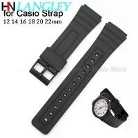 ราคา สายนาฬิกายาง เหมาะสำหรับ Casio W800H Band มีขนาด 12mm, 14mm, 16mm, 18mm, 20mm, 22mm, สายนาฬิกาซิลิโคนดำน้ำกีฬา อุปกรณ์เสริม F91W, F84, F105/108/A158 (1732898896169174795)