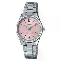 ราคา CASIO ระบบ เข็ม analog ขนาดผู้หญิง LTP-V005D-4BUDF LTP-V005D-4B LTP-V005D LTPV005D สินค้าใหม่ ของแท้ รับประกันศูนย์ CMG สายสแตนเลส (1734024422108006290)