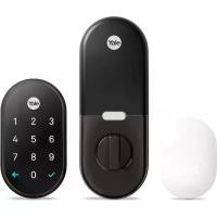 ราคา Google Nest x Yale - ล็อคอัจฉริยะป้องกันการงัดแงะสำหรับการเข้าแบบไม่ใช้กุญแจ ปุ่มกด ล็อค Deadbolt สำหรับประตูหน้า ทำงานร่วมกับระบบเตือนภัยที่ปลอดภัยของรัง หนังนิ่มสีดำ (1729727676907489517)
