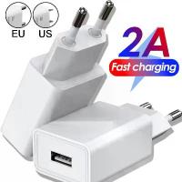 ราคา Universal 5V 1A EU Plug USB Wall Phone Charger For iPhone iPad Samsung Xiaomi Redmi Google Huawei Charger Power Adapter (1734397097394276088)