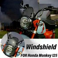 ราคา New Motorcycle Accessories Fit Honda Monkey 125 Retro Style Windshield Apply For Honda Monkey 125 M (1734419983471314040)