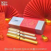 ราคา พร้อมส่ง. สลักชื่อ ฟรี LAMY Dragon set LX Fountain Pen Gold, Rosegold, Palladium หัว EF , F , M , B ปากกาลามี่ ธีมกล่องคาดลวดลายพิเศษ และการ์ดอวยพรลายมงคล (1731206669781861474)