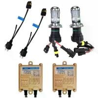 ราคา [Tiktok] EZ online ชุดหลอดไฟ XENON HID 55W หลอดไฟพร้อมบัลลาสต์ ขั้วH4-H/Lไฟต่ำสูงในหลอดเดียว เป็นชุด 1คู่ รถยนต์ทุกรุ่นใช้ได้ (1732574430200694538)