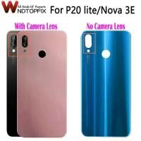 ราคา ฝาหลังแบตเตอรี่, เคสกระจกประตูหลัง, สำหรับ Huawei P20 Lite, ฝาหลัง Nova 3e, พร้อมเลนส์กล้อง (1731473414734054434)