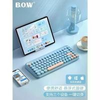 ราคา BOW Dual-Mode Wireless iPad Bluetooth Keyboard Mouse Set Compatible with Apple Huawei Tablets Laptops (1733582558921918032)