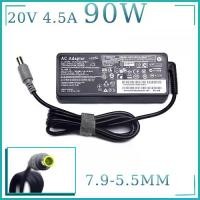 ราคา อะแดปเตอร์แล็ปท็อป, 20V, 4.5A, 90W, 7.9*5.5mm, 8 พิน, AC, สำหรับ Lenovo T6, R6, Z6, X6, X200, X300, 3000, C100, T60, E125, E430, E530, E4, ที่ชาร์จโน้ตบุ๊ก (1732466460267086966)