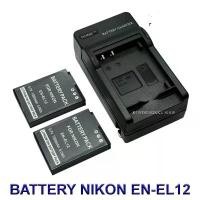 ราคา ENEL12 \ EN-EL12 Battery and Charger for Nikon COOLPIX A900,W300,S1200pj,AW120,AW130,P340,S9700,S9900,KeyMission 170,360 ขายดี (1733192019967706542)