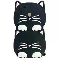 ราคา เคสโทรศัพท์, สำหรับ OPPO F9, OPPO A7, A12, A5S, A5, A3S, F5, F7, F1S, A83, การออกแบบแมว 3 มิติ, แมวนำโชคคิตตี้น่ารัก, เคสยางซิลิโคน (1730328033130678581)