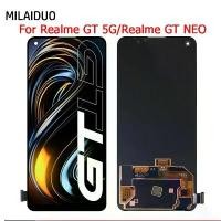 ราคา จอ LCD AMOLED, สำหรับ OPPO Realme GT 5G, จอสัมผัส Digitizer, ชุดเต็ม, ส่วนประกอบ, อะไหล่, เข้ากันได้กับ Realme GT Neo 5G (1733183703031776380)