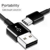 ราคา [Premium Quality] Sam USB Cable 3.0 Qualcomm 1.2M Super Quick Fast Charge Adaptive Android Data Usb Cable And Support All Type-C Devices (1734418202274923980)
