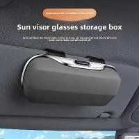 ราคา [AutoPrecision]SHANKEDAO/Universal Car Sunshade Sunglasses Glasses Case Multi-Functional Car Receipt Storage Box (1734433384329545628)