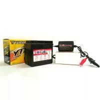 ราคา แบตเตอรี่ YUASA Model YTZ6V VRLA TYPE + RR MINI CHARGER 12V. ที่ชาร์จแบตเตอรี่มอเตอร์ไซด์อัตโนมัติ (1733774031826487047)